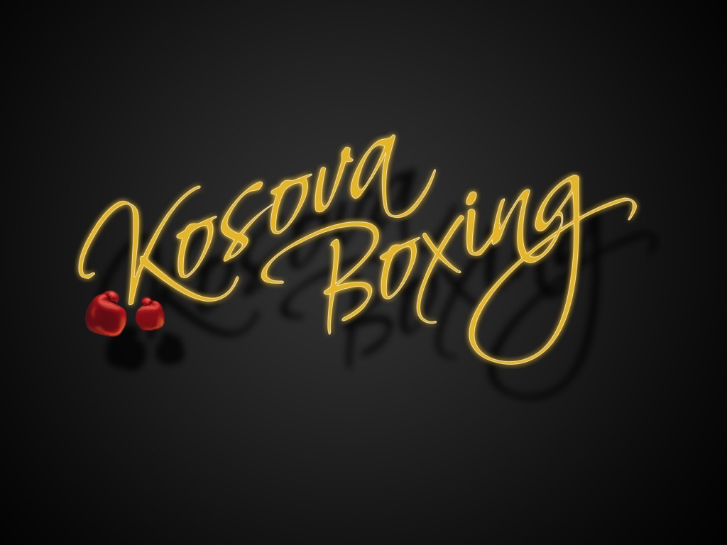 kosova boxing logo - black